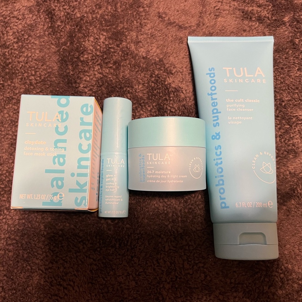 TULA Skincare Set w/ Case